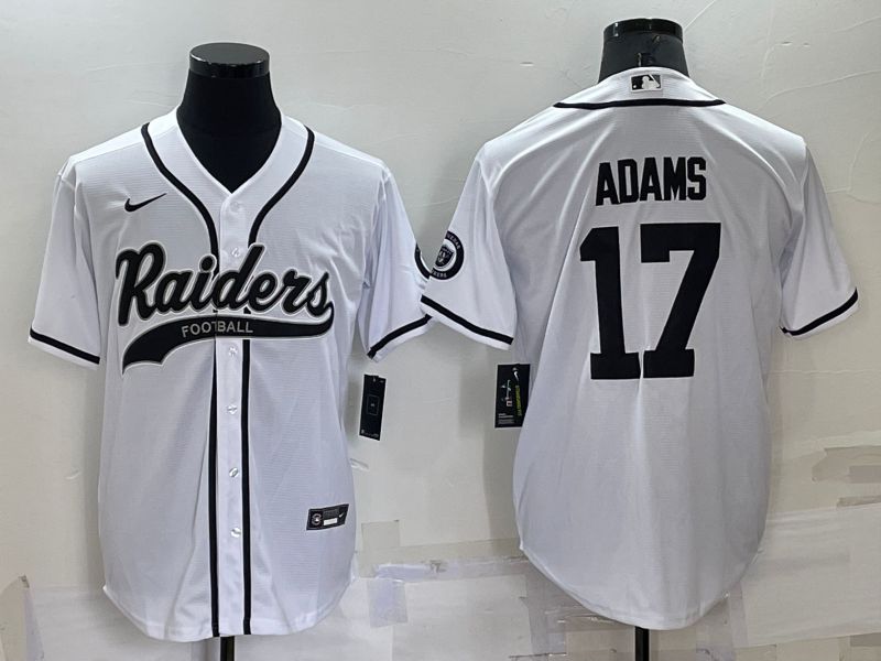 Men Oakland Raiders 17 Adams White 2022 Nike Co branded NFL Jerseys